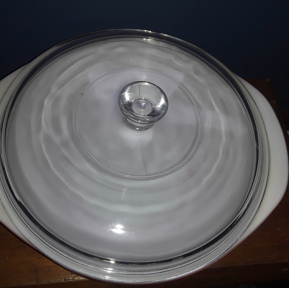 VINTAGE PYREX 1952 FLAMINGO PINK 2QT Casserole - Picture 7 of 8